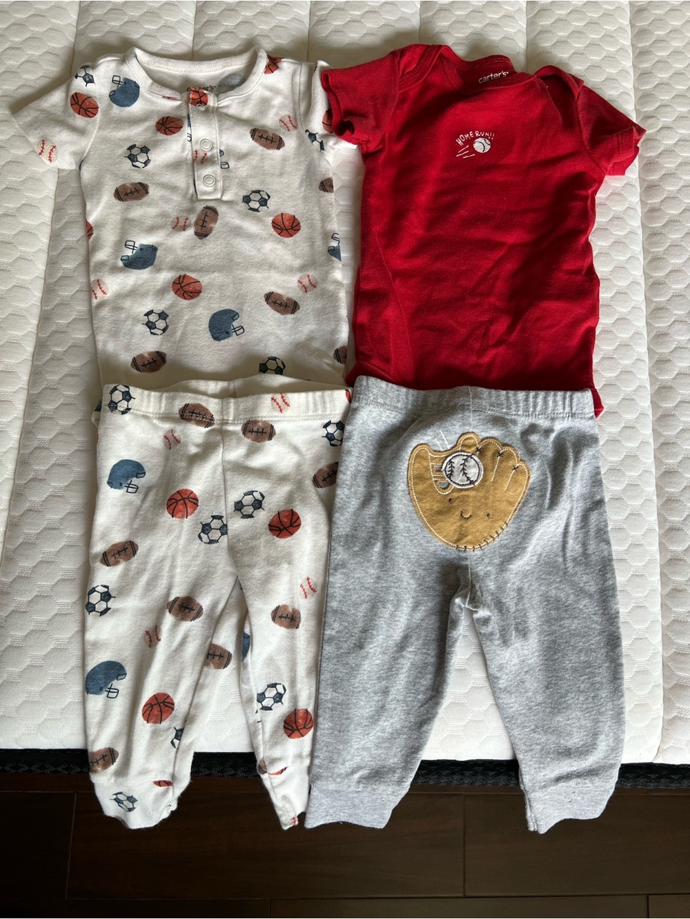 Carters Baby Sports Print Set 2 - 6 months